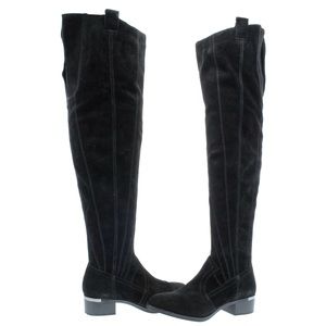 Fergie Romance over the knee suede stretch boots